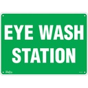 Enseigne «Eye Wash Station» Aluminium 14" x 10"