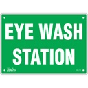 Enseigne «Eye Wash Station» Plastique 10" x 7"