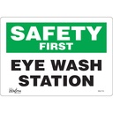 Enseigne «Eye Wash Station» Vinyle 10" x 7"