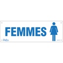 Enseigne «Femmes» Plastique 12" x 4"