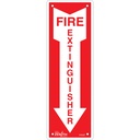 Enseigne «Fire Extinguisher» Aluminium 4" x 12"