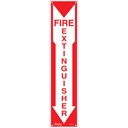 Enseigne «Fire Extinguisher» Plastique 4" x 18"