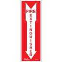 Enseigne «Fire Extinguisher» Vinyle 4" x 12"