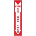 Enseigne «Fire Extinguisher» Vinyle 4" x 18"