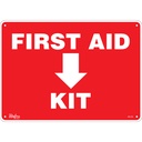 Enseigne «First Aid Kit» Plastique 14" x 10"