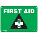 Enseigne «First Aid» Plastique 10" x 7"