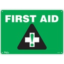 Enseigne «First Aid» Plastique 14" x 10"