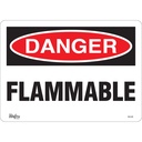 Enseigne «Flammable» Vinyle 14" x 10"