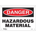 Enseigne «Hazardous Material» Plastique 10" x 7"