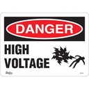 Enseigne «High Voltage» Vinyle 14" x 10"