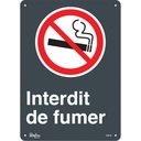 Enseigne «Interdit De Fumer» Aluminium 10" x 14"