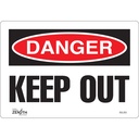 Enseigne «Keep Out» Vinyle 10" x 7"