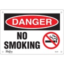 Enseigne «No Smoking» Aluminium 10" x 7"