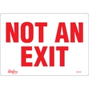Enseigne «Not An Exit» Vinyle 10" x 7"