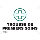 Enseigne «Premiers Soins» Plastique 10" x 7"