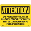 Enseigne «Protection Oculaire» Aluminium 14" x 10"