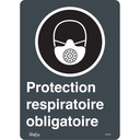 Enseigne «Protection Respiratoire Obligatoire» Vinyle 10" x 14"