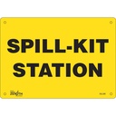Enseigne «Spill Kit Station» Plastique 10" x 7"