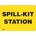 Enseigne «Spill Kit Station» Vinyle 14" x 10"