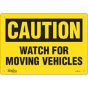 Enseigne «Watch For Moving Vehicles» Aluminium 10" x 7"