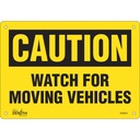 Enseigne «Watch For Moving Vehicles» Plastique 10" x 7"