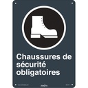 Enseigne de sécurité conforme à la CSA - Chaussures de sécurité Plastique 10" x 14"