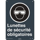Enseigne de sécurité conforme à la CSA - Lunettes de sécurité Plastique 10" x 14"
