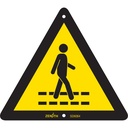 Enseigne de sécurité conforme à la CSA - Pedestrian Safety Lane Plastique 6" x 6"