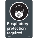 Enseigne de sécurité conforme à la CSA - Respiratory Protection Required Vinyle 10" x 14"