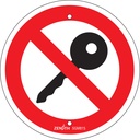 Enseigne de sécurité conforme à la CSA - Turn Off Engine Plastique 6" x 6"