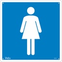 Enseigne de sécurité conforme à la CSA - Women Plastique 12" x 12"