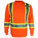STX4LS High-Visibility Long Sleeve Shirt 100% Polyester