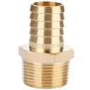 Raccord canelé en laiton - 3/4 po Barbillon x 3/4 po NPT Mâle (MPT)