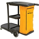 Chariot de nettoyage pour concierge, Jaune, 20" x 51" x 38"