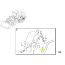 Élargisseur d'aile arrière gauche
