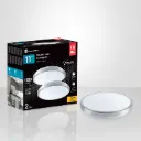 Verona Plafonniers en surface rond 11" DEL 15W 1100lm 3000K fini nickel 2 /Bte