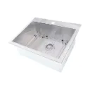 Xaya Évier de cuisine simple 24" x 20" x 9" en acier inoxydable