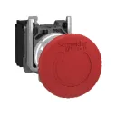Harmony XB4 Bouton arrêt urgence - Ø40 - pousser tourner - rouge - 1O - vis