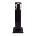 Cendrier sur pied en acier robuste capacité de 1.6 Gal. noir