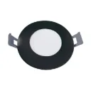 Encastré DEL mince rond 3" 7W 560lm 5CCT ajustable finition noire