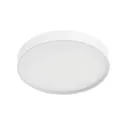 Plafonnier DEL en surface rond 16" 5 puissances et CCT ajustables fini blanc