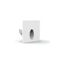 Luminaire d'escalier encastré carré DEL 3W 3000K blanc 24VDC
