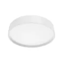 Plafonnier DEL en surface rond 12" 5 puissances et CCT ajustables fini blanc