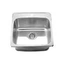 ERA1 Évier de cuisine sur plan 1 cuve 20" x 20-1/2" acier inoxydable