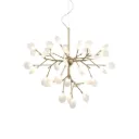 Hydrangea Bloom Chandelier 30" 35 x G4 12V finit doré