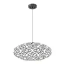 Coral Chandelier DEL 30-7/8" x 15" finit noir