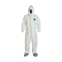 Tyvek 400 Combinaison de protection à capuchon, élastiques aux poignets et chevilles et couvre-chaussures 3X-Large