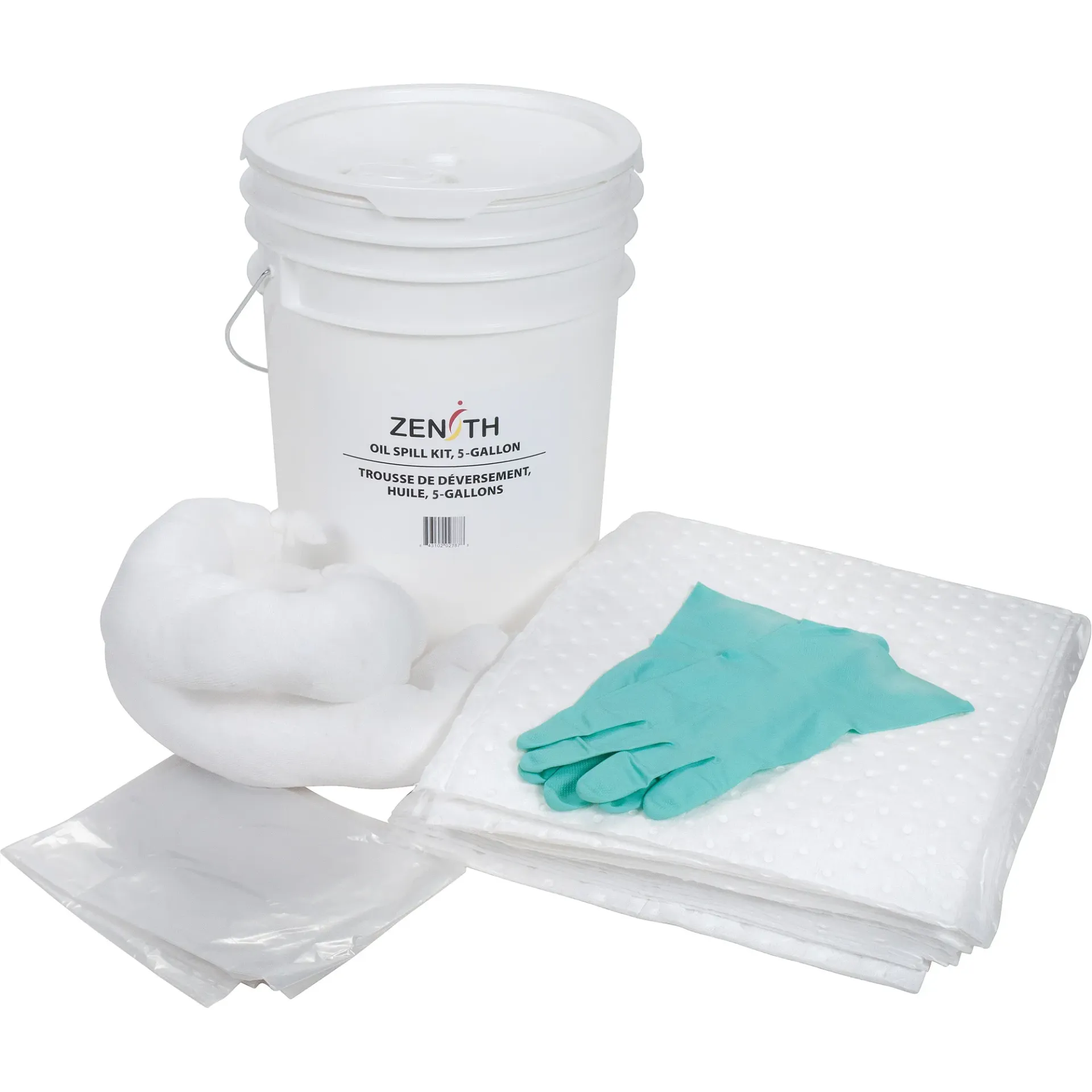 Trousse de déversement pour huiles capacité 5 gal. avec seau