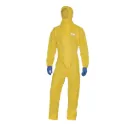 DELTACHEM DT300 Combinaison de protection contre les produits chimiques jetable avec cagoule & coutures étanches Type 3b