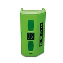 Étui mural robuste pour ARI simple, haute visibilité, vert